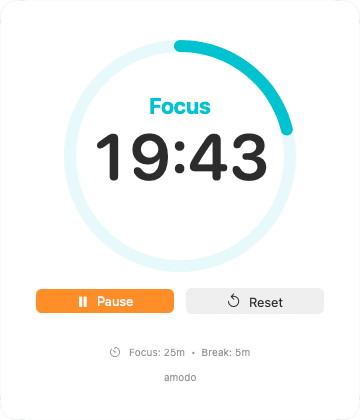 Amodo Timer - Light Mode